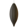 Vickerman M183217M 8" Black Matte Line Finial Ornament Pack Of 4
