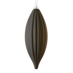 Vickerman M183217M 8" Black Matte Line Finial Ornament Pack Of 4