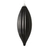 Vickerman M183217S 8" Black Shiny Line Finial Ornament Pack Of 4