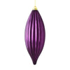 Vickerman M183226S 8" Plum Shiny Line Finial Ornament Pack Of 4