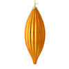 Vickerman M183230S 8" Antiq Gold Shiny Line Finial Ornament Pack Of 4