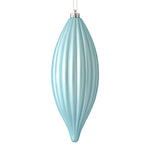 Vickerman M183232M 8" Baby Blue Matte Line Finial Ornament Pack Of 4