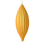 Vickerman M183237M 8" Honey Gold Matte Line Finial Ornament Pack Of 4