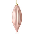 Vickerman M183258M 8" Rose Gold Matte Line Finial Ornament Pack Of 4