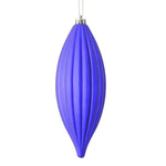 Vickerman M183266M 8" Purple Matte Line Finial Ornament Pack Of 4