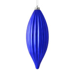 Vickerman M183266S 8" Purple Shiny Line Finial Ornament Pack Of 4