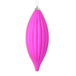 Vickerman M183270M 8" Fuchsia Matte Line Finial Ornament Pack Of 4