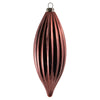 Vickerman M183271S 8" Coral Shiny Line Finial Ornament Pack Of 4
