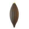 Vickerman M183275M 8" Chocolate Matte Line Finial Ornament Pack Of 4