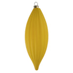 Vickerman M183278M 8" Yellow Matte Line Finial Ornament Pack Of 4