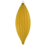 Vickerman M183278S 8" Yellow Shiny Line Finial Ornament Pack Of 4