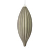 Vickerman M183287M 8" Pewter Matte Line Finial Ornament Pack Of 4