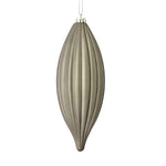 Vickerman M183287M 8" Pewter Matte Line Finial Ornament Pack Of 4