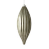 Vickerman M183287S 8" Pewter Shiny Line Finial Ornament Pack Of 4