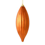 Vickerman M183288S 8" Copper Shiny Line Finial Ornament Pack Of 4