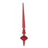 Vickerman M183303G 12" Red Glitter Cupola Finial Ornament Pack Of 3