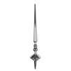 Vickerman M183307S 12" Silver Shiny Cupola Finial Ornament Pack Of 3