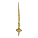 Vickerman M183308G 12" Gold Glitter Cupola Finial Ornament Pack Of 3
