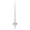 Vickerman M183311S 12" White Shiny Cupola Finial Ornament Pack Of 3