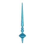Vickerman M183312G 12" Turquoise Glitter Cupola Finial Ornament Pack Of 3