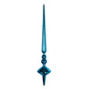 Vickerman M183312S 12" Turquoise Shiny Cupola Finial Ornament Pack Of 3