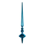 Vickerman M183312S 12" Turquoise Shiny Cupola Finial Ornament Pack Of 3