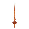 Vickerman M183318G 12" Burnished Orange Glitter Cupola Finial