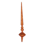Vickerman M183318G 12" Burnished Orange Glitter Cupola Finial