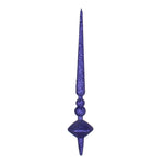 Vickerman M183322G 12" Cobalt Blue Glitter Cupola Finial