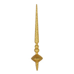 Vickerman M183337G 12" Honey Gold Glitter Cupola Finial