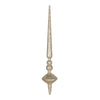 Vickerman M183338G 12" Champagne Glitter Cupola Finial Ornament Pack Of 3