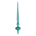 Vickerman M183342G 12" Teal Glitter Cupola Finial