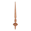 Vickerman M183358G 12" Rose Gold Glitter Cupola Finial Ornament Pack Of 3