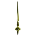 Vickerman M183373S 12" Lime Shiny Cupola Finial Ornament Pack Of 3