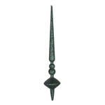 Vickerman M183374G 12" Midnight Green Glitter Cupola Finial