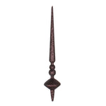 Vickerman M183375G 12" Chocolate Glitter Cupola Finial