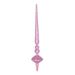 Vickerman M183379G 12" Pink Glitter Cupola Finial