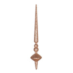 Vickerman M183380G 12" Cafe Latte Glitter Cupola Finial