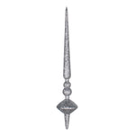 Vickerman M183387G 12" Pewter Glitter Cupola Finial