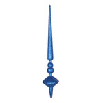 Vickerman M183402G 18" Blue Glitter Cupola Finial Ornament Pack Of 2