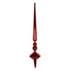 Vickerman M183403S 18" Red Shiny Cupola Finial Ornament Pack Of 2
