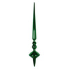 Vickerman M183404S 18" Green Shiny Cupola Finial Ornament Pack Of 2