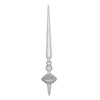 Vickerman M183407G 18" Silver Glitter Cupola Finial Ornament Pack Of 2