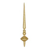 Vickerman M183408G 18" Gold Glitter Cupola Finial Ornament Pack Of 2