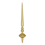 Vickerman M183408G 18" Gold Glitter Cupola Finial Ornament Pack Of 2