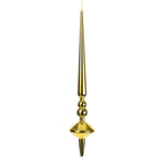 Vickerman M183408S 18" Gold Shiny Cupola Finial Ornament Pack Of 2