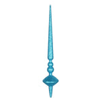Vickerman M183412G 18" Turquoise Glitter Cupola Finial Ornament Pack Of 2
