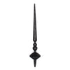 Vickerman M183417G 18" Black Glitter Cupola Finial Ornament Pack Of 2