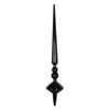 Vickerman M183417S 18" Black Shiny Cupola Finial Ornament Pack Of 2