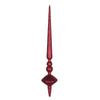 Vickerman M183419G 18" Wine Glitter Cupola Finial